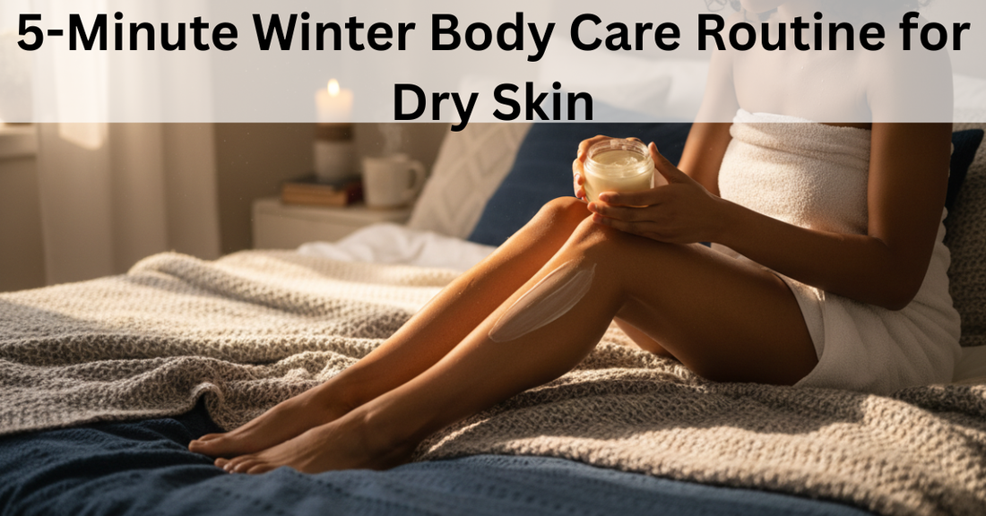 woman applying body butter to leg