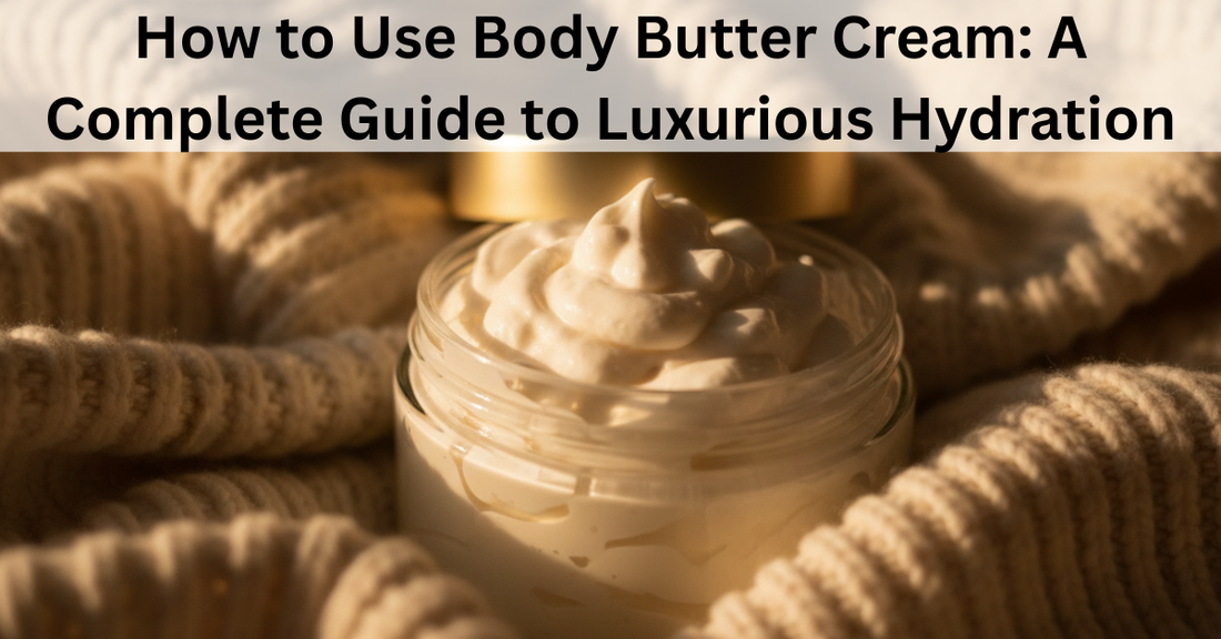 whipped body butter cream in jar