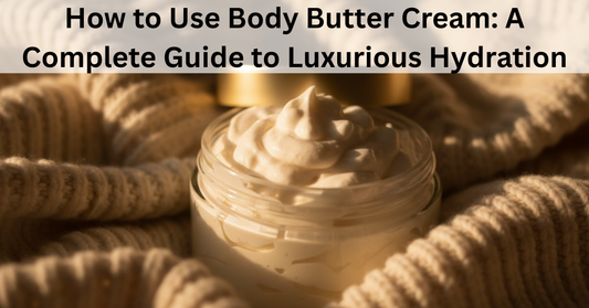 whipped body butter cream in jar